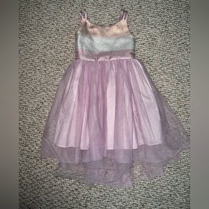 Cat & jack Girls pink purple sparkle dress tulle skirt size 4T 5T